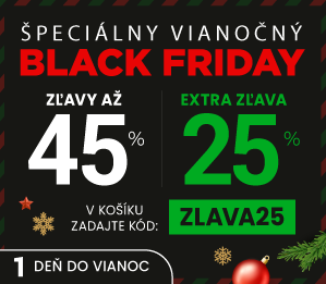 Zľavy až 45 % + naviac zľava 25 %