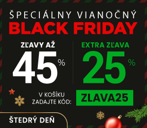 Zľavy až 45 % + naviac zľava 25 %