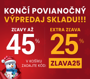Zľavy až 45 % + naviac zľava 25 %
