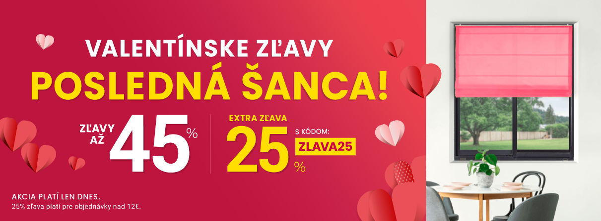 Zľavy až 45 % + naviac zľava 25 %