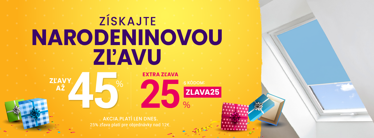 Zľavy až 45 % + naviac zľava 25 %