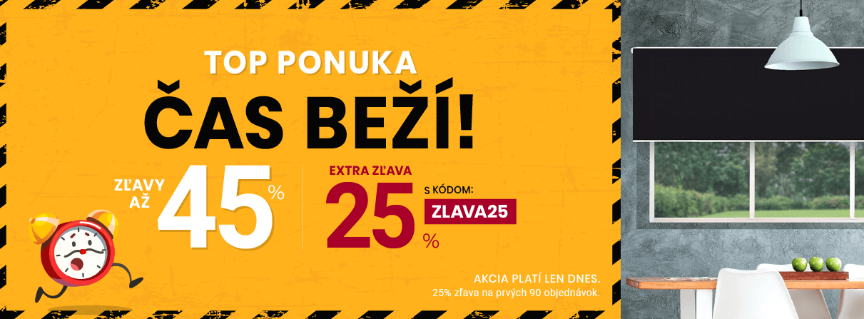 Zľavy až 45 % + naviac zľava 25 %