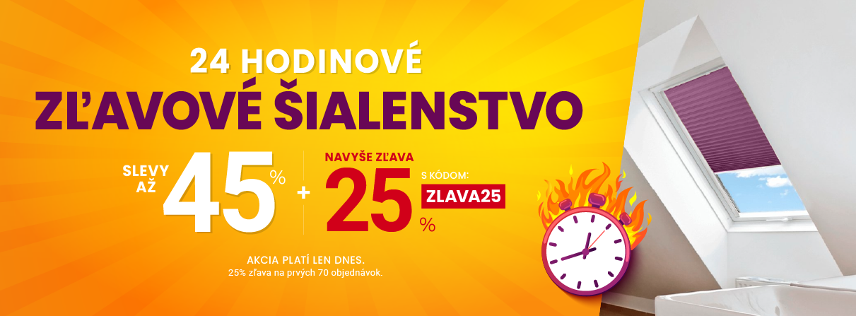 Zľavy až 45 % + naviac zľava 25 %