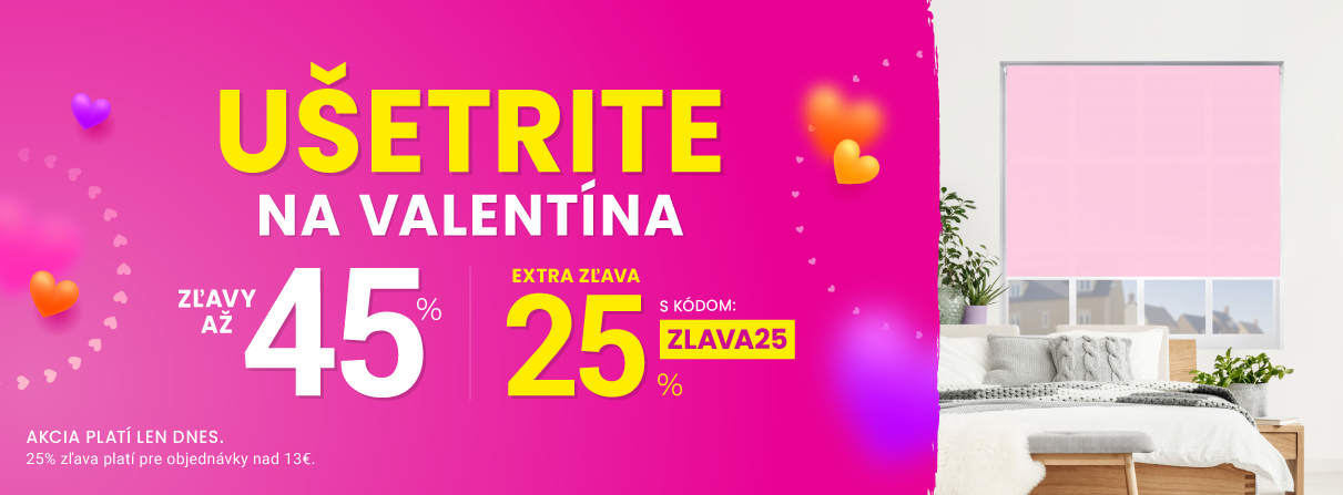 Zľavy až 45 % + naviac zľava 25 %