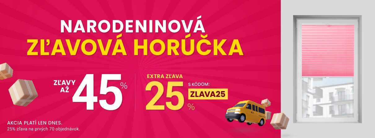 Zľavy až 45 % + naviac zľava 25 %