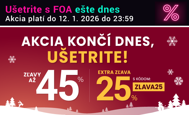 Zľavy až 45 % + naviac zľava 25 %