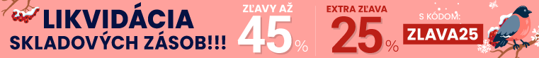 Zľavy až 45 % + naviac zľava 25 %