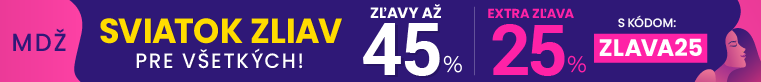 Zľavy až 45 % + naviac zľava 25 %