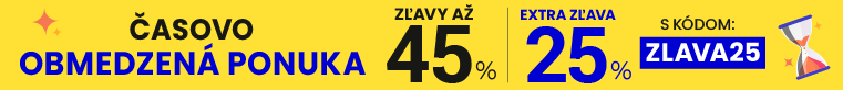 Zľavy až 45 % + naviac zľava 25 %