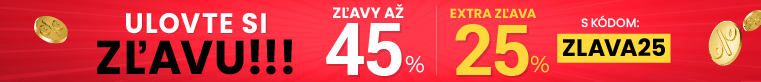 Zľavy až 45 % + naviac zľava 25 %
