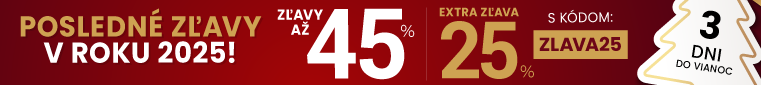 Zľavy až 45 % + naviac zľava 25 %