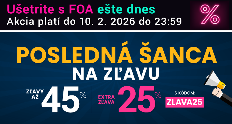 Zľavy až 45 % + naviac zľava 25 %