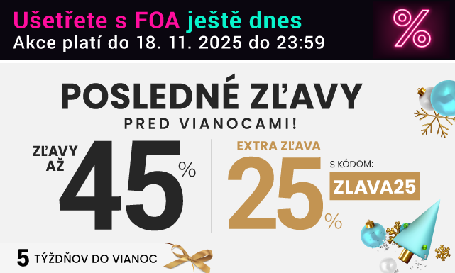 Zľavy až 45 % + naviac zľava 25 %