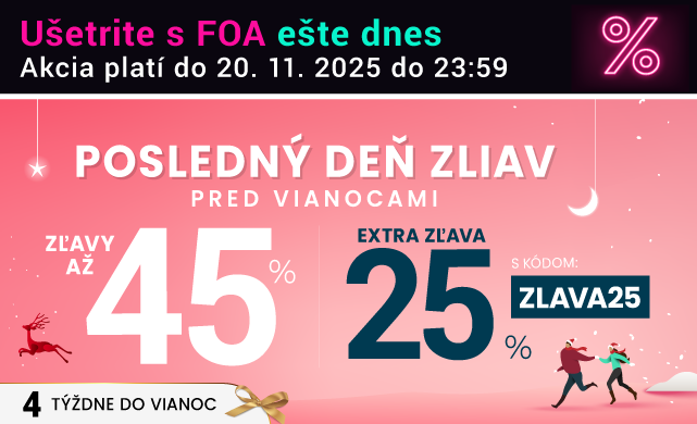 Zľavy až 45 % + naviac zľava 25 %