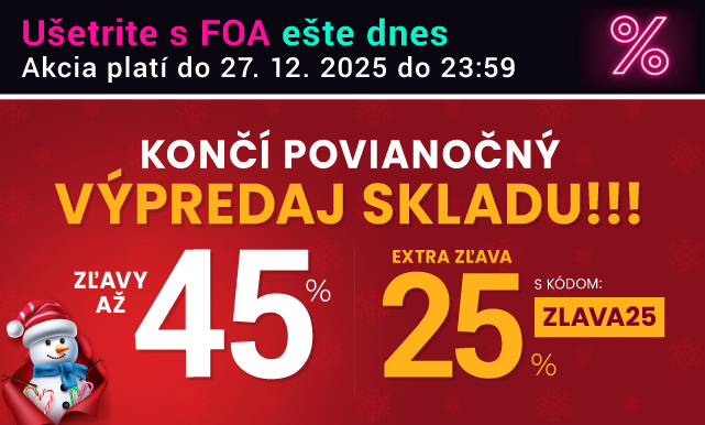 Zľavy až 45 % + naviac zľava 25 %