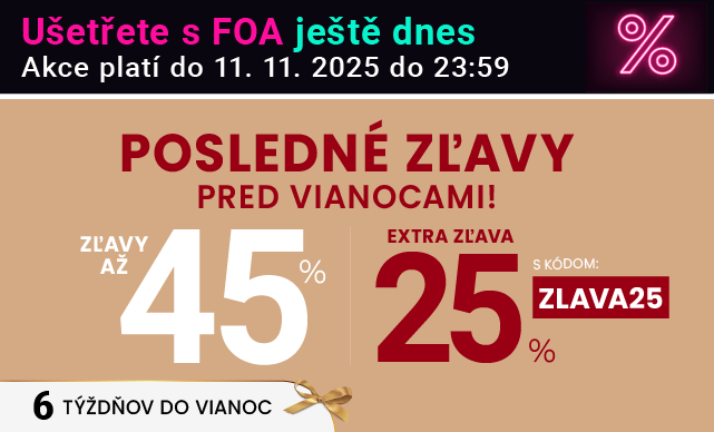 Zľavy až 45 % + naviac zľava 25 %