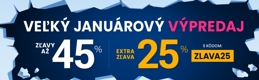 Zľavy až 45 % + naviac zľava 25 %