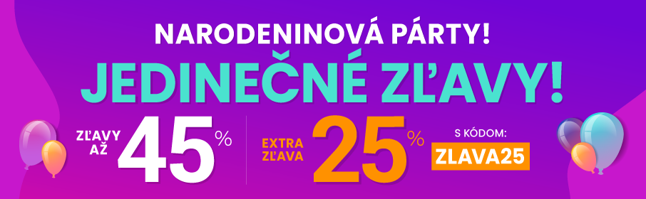 Zľavy až 45 % + naviac zľava 25 %