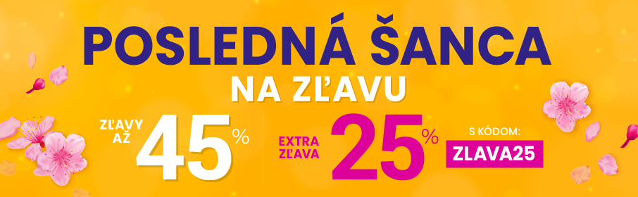 Zľavy až 45 % + naviac zľava 25 %