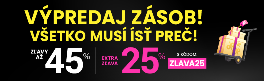 Zľavy až 45 % + naviac zľava 25 %