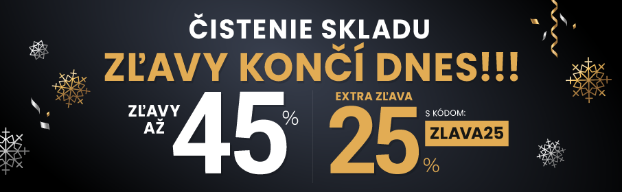 Zľavy až 45 % + naviac zľava 25 %