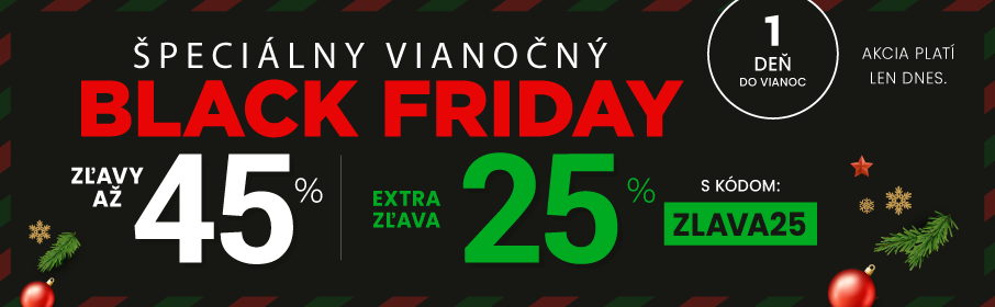Zľavy až 45 % + naviac zľava 25 %