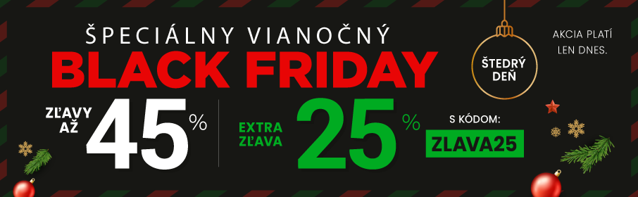 Zľavy až 45 % + naviac zľava 25 %