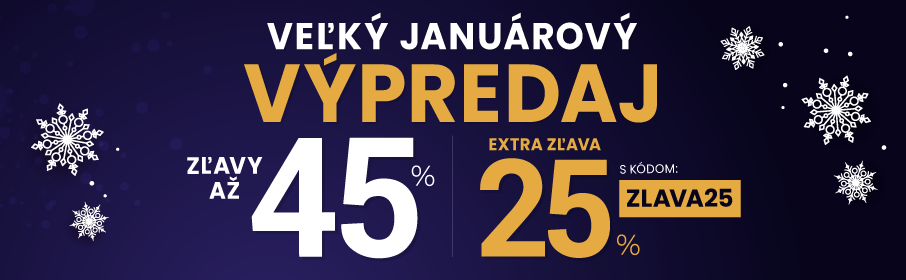 Zľavy až 45 % + naviac zľava 25 %