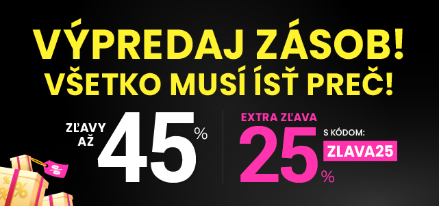 Zľavy až 45 % + naviac zľava 25 %