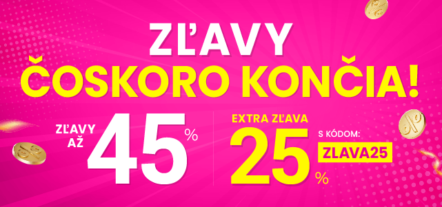 Zľavy až 45 % + naviac zľava 25 %