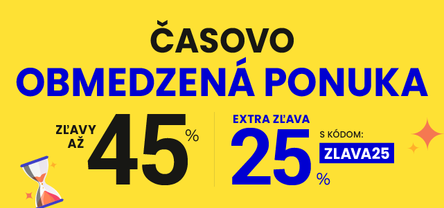 Zľavy až 45 % + naviac zľava 25 %