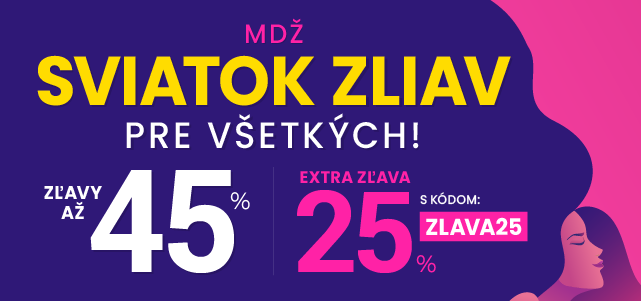 Zľavy až 45 % + naviac zľava 25 %