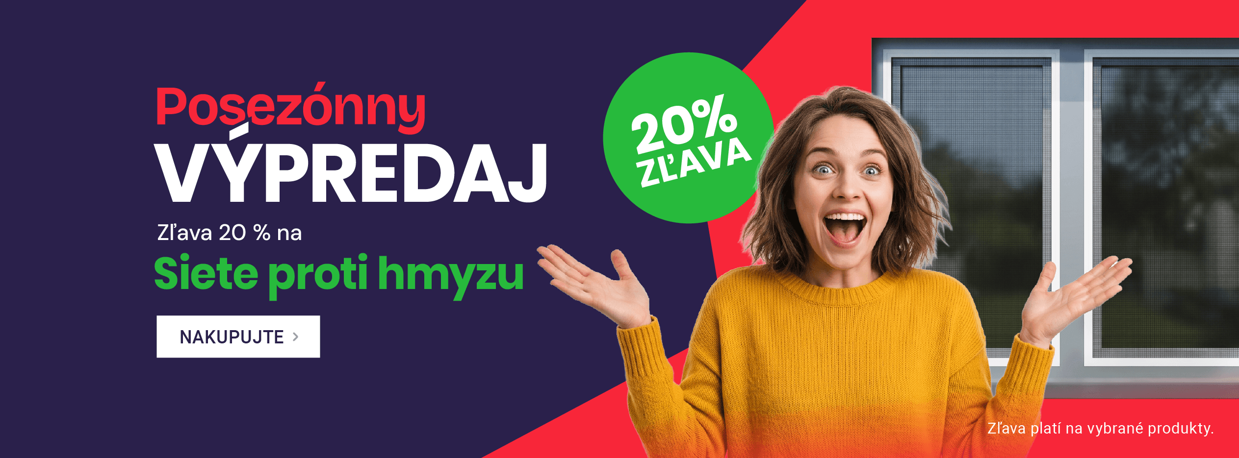 Sleva 20 % na Sítě proti hmyzu