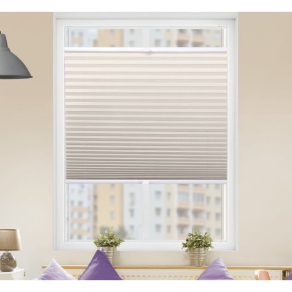 Roleta Plisé, s profilom Classic, Nepriehľadná, Béžová, P 7704P