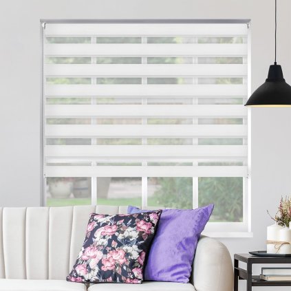 Roleta Deň a noc, BASIC, Biela, A 001e