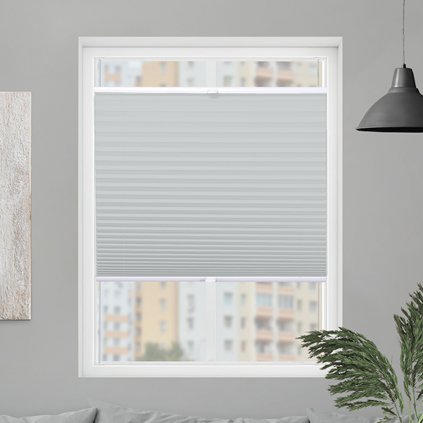 Roleta Plisé, Blackout, Perlová, P 957 (Šírka 100 cm, Výška 100 cm)
