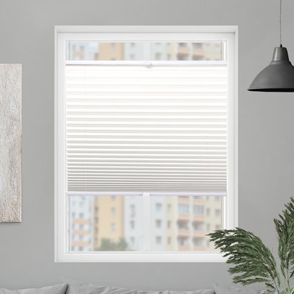 Roleta Plisé, s profilom Classic, Tieniaca, Champagne, P 152 (Šírka 100 cm, Výška 100 cm)