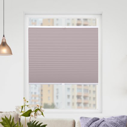 Roleta Plisé, s profilom Classic, Nepriehľadná, Staroružová, P 263 (Šírka 100 cm, Výška 100 cm)