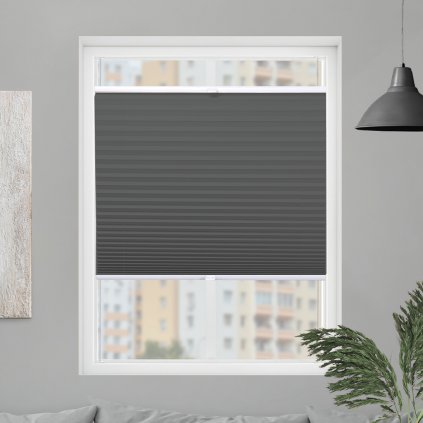 Roleta Plisé, s profilom Classic, Blackout, Antracit P 960 (Šírka 100 cm, Výška 100 cm)