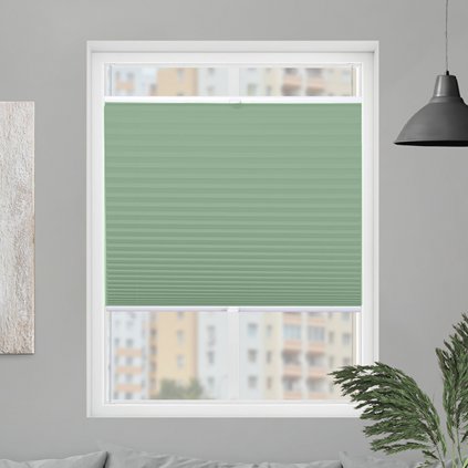 Roleta Plisé, s profilom Classic, Tieniaca, Tyrkysová, P 165 (Šírka 100 cm, Výška 100 cm)