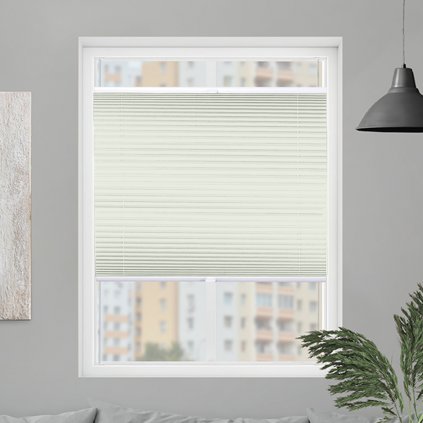 Roleta Plisé, s profilom Classic, DUO Blackout, Champagne, P 0520 (Šírka 100 cm, Výška 100 cm)