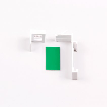 Horný plastový háčik na zavesenie pre otvorenú kazetu, biela