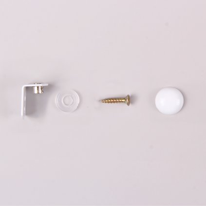 Krytka na spodný diel na vŕtanie do rámu okna, biela