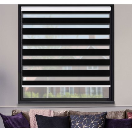 Roleta Deň a noc, v MAXI kazete, PREMIUM, Blackout, Čierna, A 03508