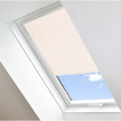 Roleta Látková na strešné okná Velux, BASIC, Krémová, LS 101