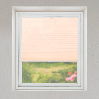 Roleta Plisé, s profilom Classic, Priesvitná, Krémová, P 003