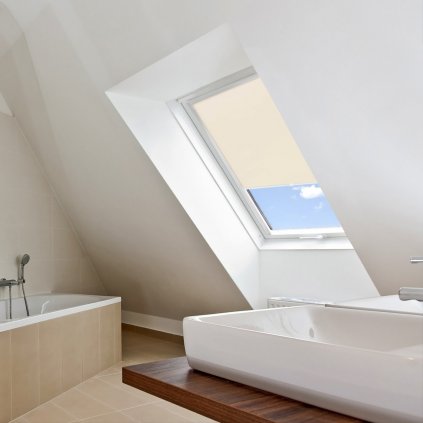 Roleta Termo na strešné okná Velux, STANDARD, Krémová, T 002