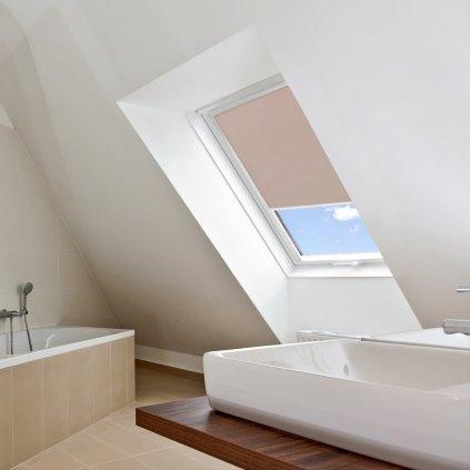 Roleta Termo na strešné okná Velux, STANDARD, Svetlo hnedá, T 003