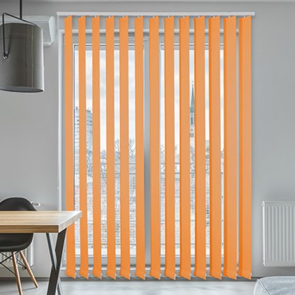 Vertikálne žalúzie, STANDARD 127, Tmavo oranžová, LE 105