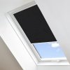 Roleta Látková na strešné okná Fakro, STANDARD, Temno čierná, LM 069